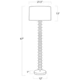 Fishbone Floor Lamp, White