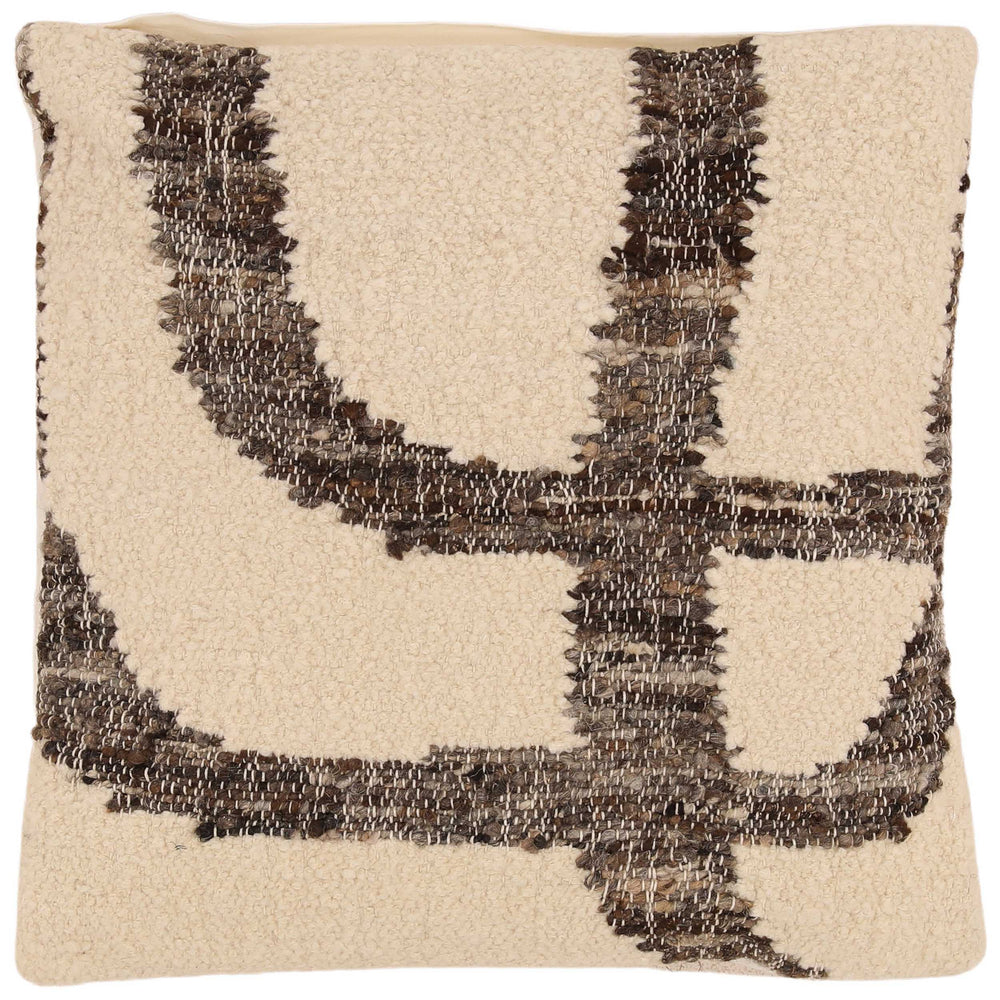Garin Pillow, Charcolal/Ivory