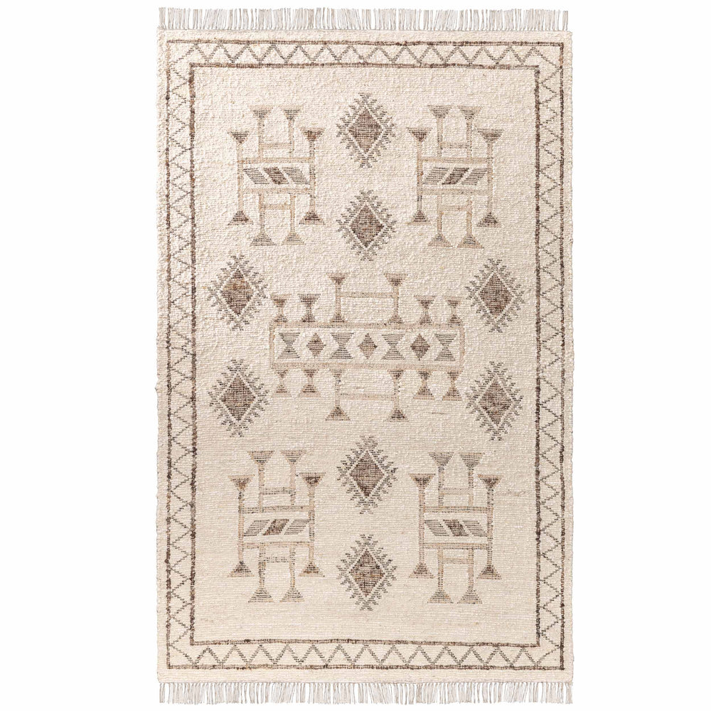 Gazi Rug, Ivory/Brown Multi-Rugs1-High Fashion Home