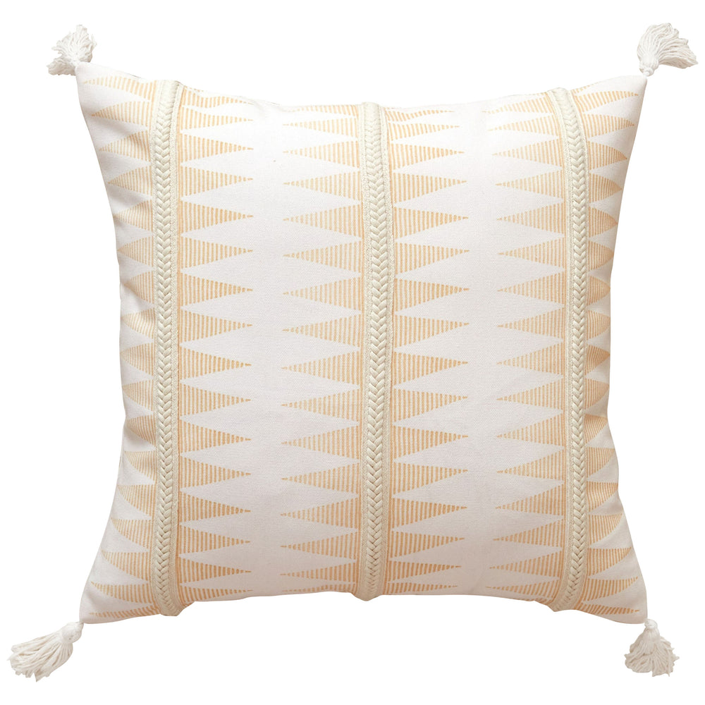 Geo Braid Pillow, Yellow