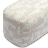 Graceland Bench, Cream Jacquard-Furniture - Benches-High Fashion Home