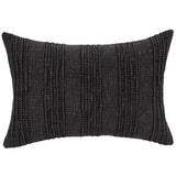 Gratitude Lumbar Pillow, Black