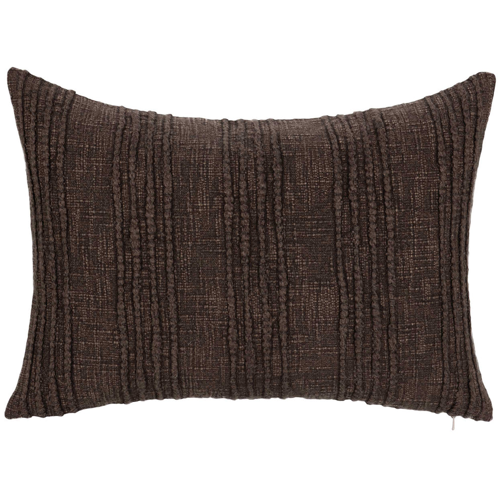 Gratitude Lumbar Pillow, Ganache Brown