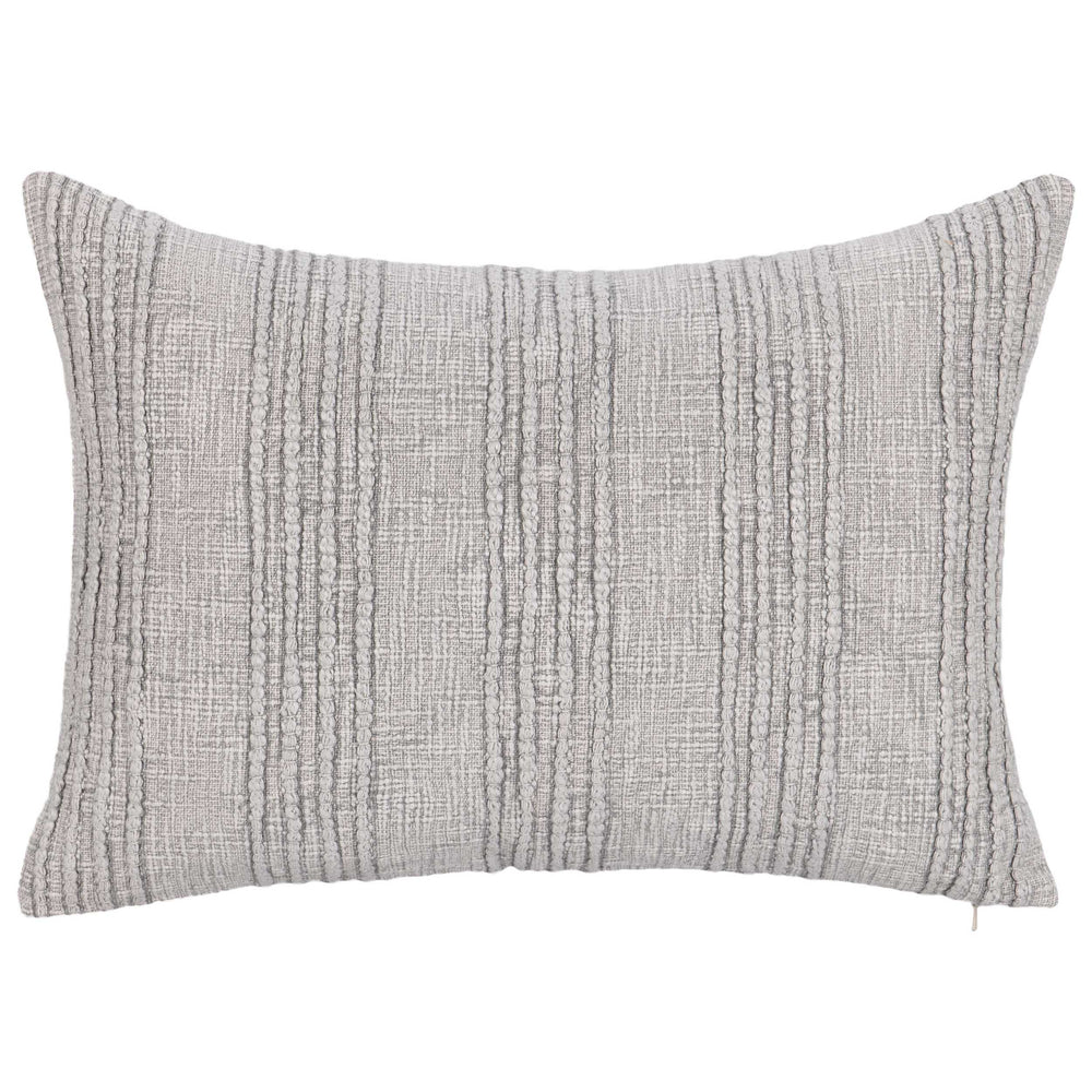 Gratitude Lumbar Pillow, Gray