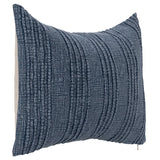 Gratitude Lumbar Pillow, Navy Blue