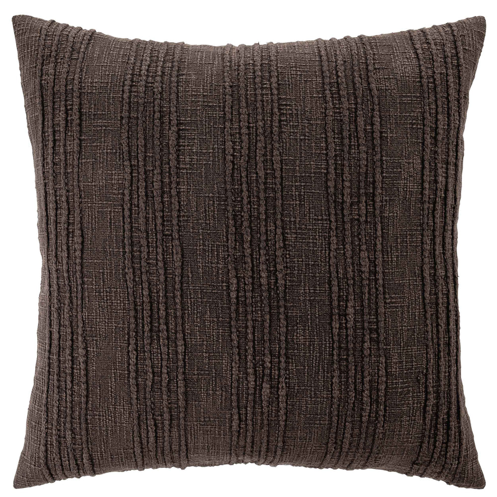 Gratitude Pillow, Ganache Brown