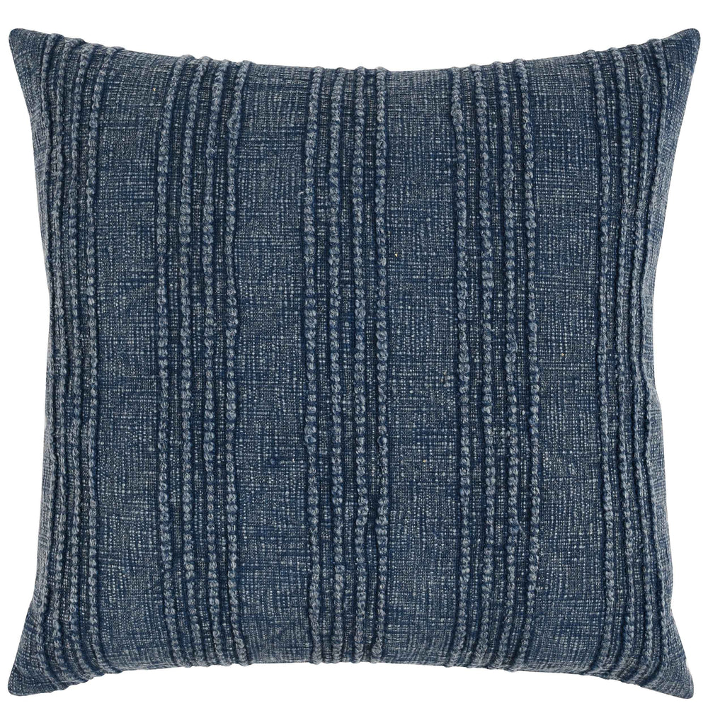 Gratitude Pillow, Navy Blue