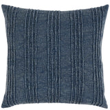 Gratitude Pillow, Navy Blue