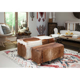 Hair on Hide Benches, Multi, Set of 2