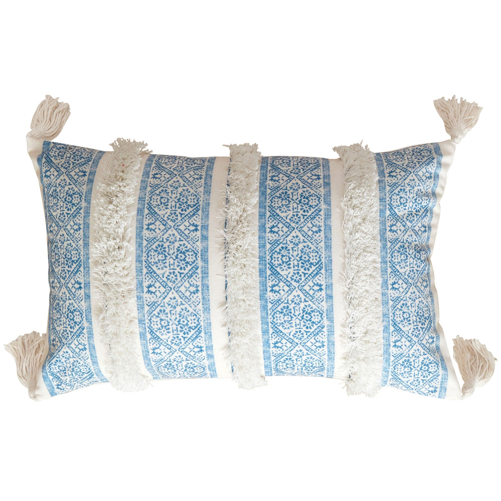 Haven Lumbar Pillow, Blue