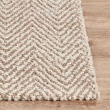 Herringbone Chenille Rug, Ivory/Natural