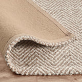 Herringbone Chenille Rug, Ivory/Natural