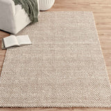 Herringbone Chenille Rug, Ivory/Natural