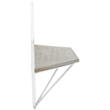 Hexagon Wall Shelves, White/Gray