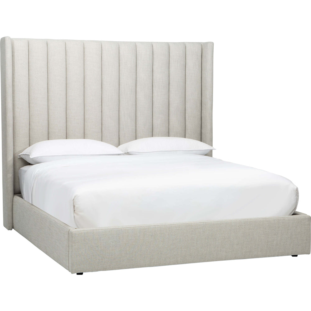 Huntington King Storage Bed, Pismo Linen by Becki Owens-Furniture - Sofas-High Fashion Home