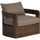 Jackson Outdoor Swivel Chair, Ellor Brown-Furniture - Outdoor-High Fashion Home