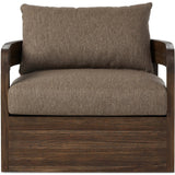 Jackson Outdoor Swivel Chair, Ellor Brown-Furniture - Outdoor-High Fashion Home