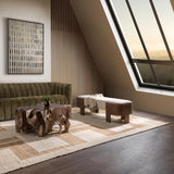 Janya Accent Bench, Oat Cream