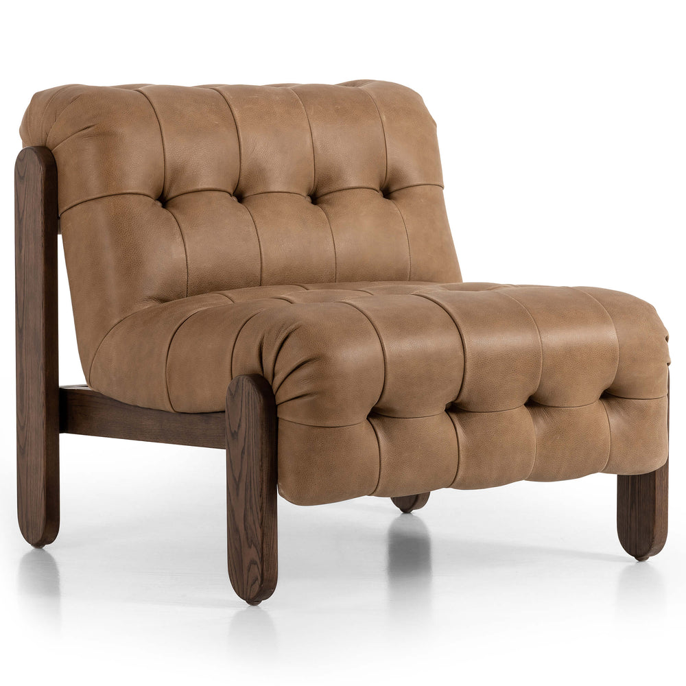 Jeremiah Leather Chair, Palermo Drift by Four Hands