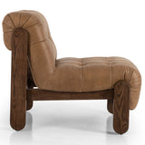 Jeremiah Leather Chair, Palermo Drift by Four Hands
