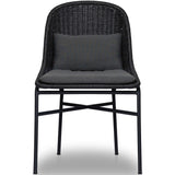 Jericho Outdoor Dining Chair, Vintage Coal, Set of 2-Furniture - Dining-High Fashion Home