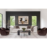 Julius Swivel Chair, Surrey Cocoa by Four Hands