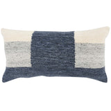 Kass Lumbar Pillow, Night Blue/Gray