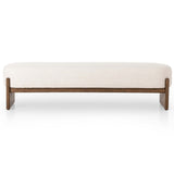 Kirby Bench, Alcala Cream-Furniture - Benches-High Fashion Home