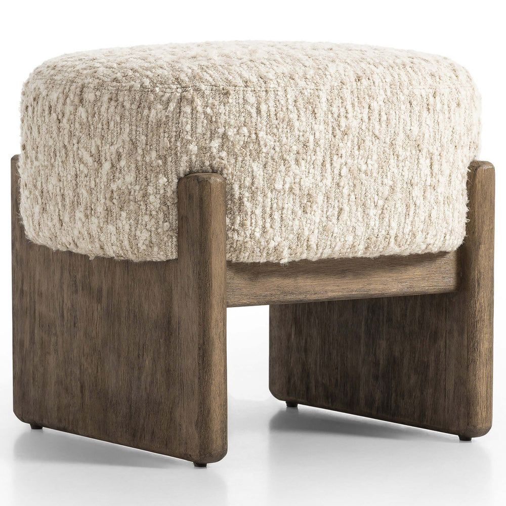 Kirby Stool, Solema Cream-Furniture - Chairs-High Fashion Home