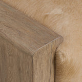 Knox Leather Bench, Light Hair on Hide by Four Hands-Furniture - Chair-High Fashion Home