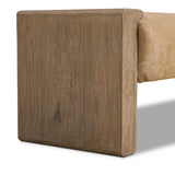 Knox Leather Bench, Light Hair on Hide by Four Hands-Furniture - Chair-High Fashion Home