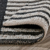 Kofu Stripe Rug, Natural/Black-Rugs1-High Fashion Home