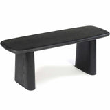 Laurel Dining Bench, Charcoal-Furniture - Dining-High Fashion Home