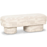 Lena Bench, Cream-Furniture - Benches-High Fashion Home