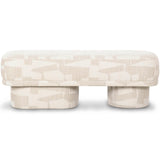 Lena Bench, Cream-Furniture - Benches-High Fashion Home