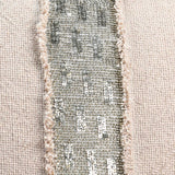 Lira Pillow, Natural/Silver