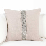 Lira Pillow, Natural/Silver