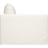 Louie Slipcover Swivel Chair, Turks Cloud