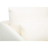 Louie Slipcover Swivel Chair, Turks Cloud