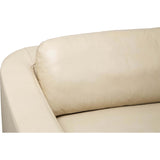 Luka Leather Sofa, Landry Ivory-Furniture - Sofas-High Fashion Home