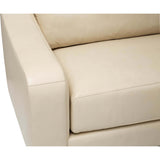Luka Leather Sofa, Landry Ivory-Furniture - Sofas-High Fashion Home