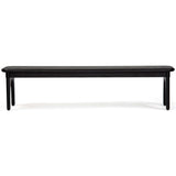 Luna Dining Bench, Charcoal-Furniture - Dining-High Fashion Home
