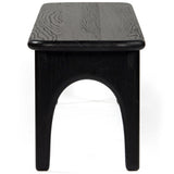 Luna Dining Bench, Charcoal-Furniture - Dining-High Fashion Home