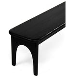 Luna Dining Bench, Charcoal-Furniture - Dining-High Fashion Home