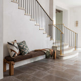 Marcia Leather Bench, Nubuck Cigar by Four Hands