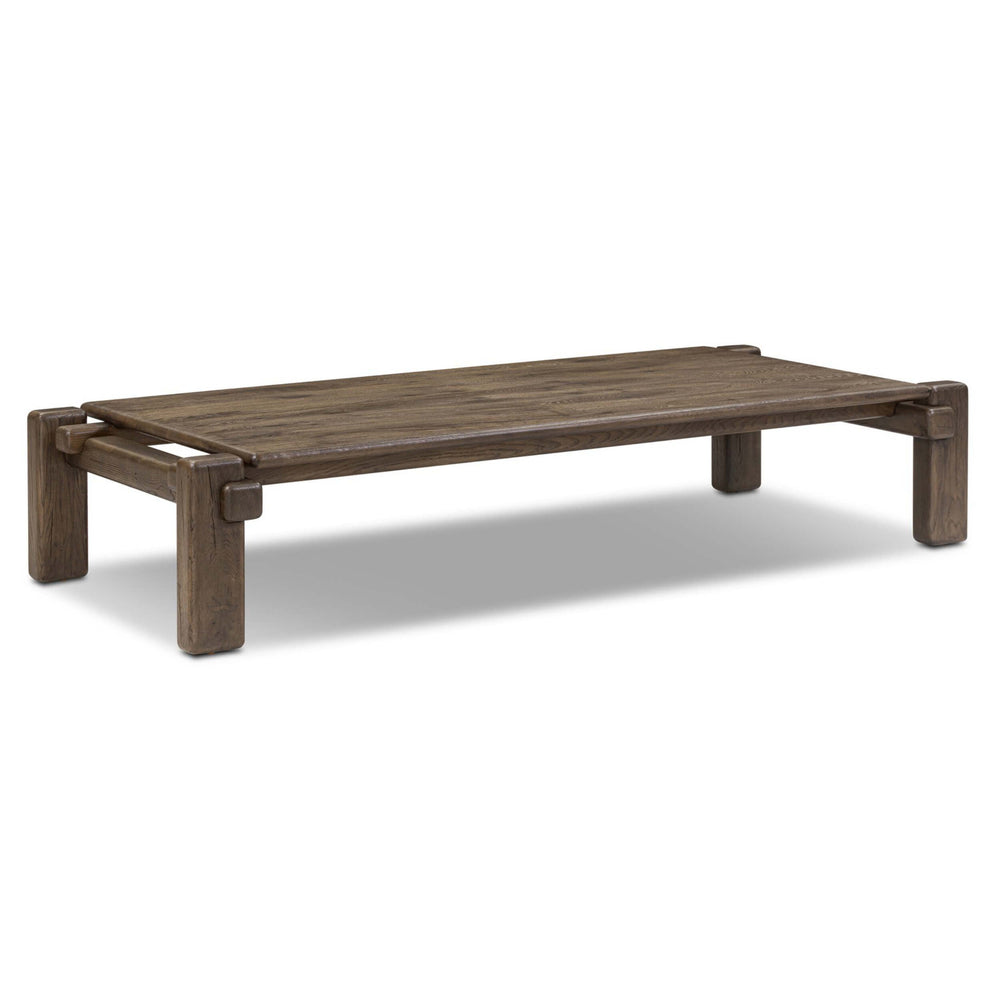 Marcia Large Coffee Table, Grey Reclaimed French Oak by Four Hands-Furniture - Accent Tables-High Fashion Home
