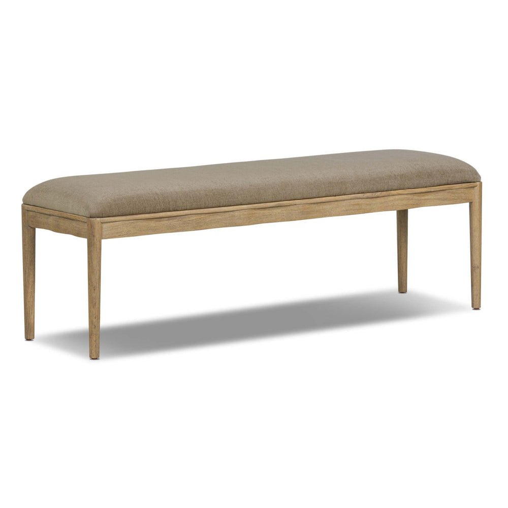 Marie Bench, Sage Worn Velvet by Four Hands-Furniture - Chair-High Fashion Home