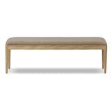 Marie Bench, Sage Worn Velvet by Four Hands-Furniture - Chair-High Fashion Home