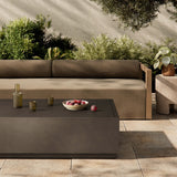 Messo Outdoor Metal Coffee Table, Bronze-High Fashion Home