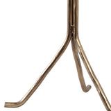 Recycled Glass Top Drink Table, Gold